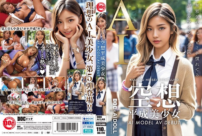 DAL-010 幻想平成美少女 AI MODEL AV DEBUT 黑崎花