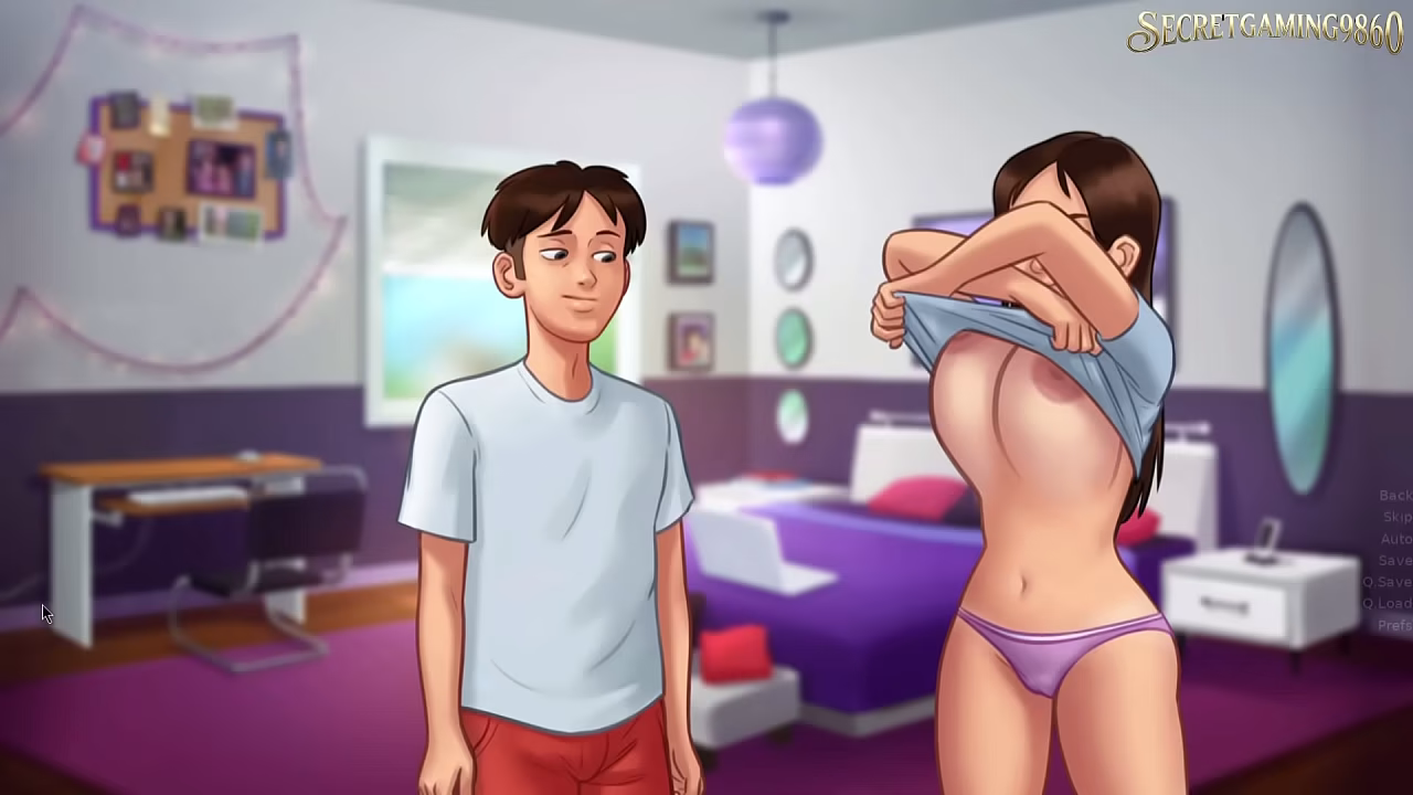继兄 Fucking 继姐's Pussy and Cum INISDE Pussy, Creampie Inside Tight pussy - Summertime Saga 44 By DarkCookie - 3D Porn Game