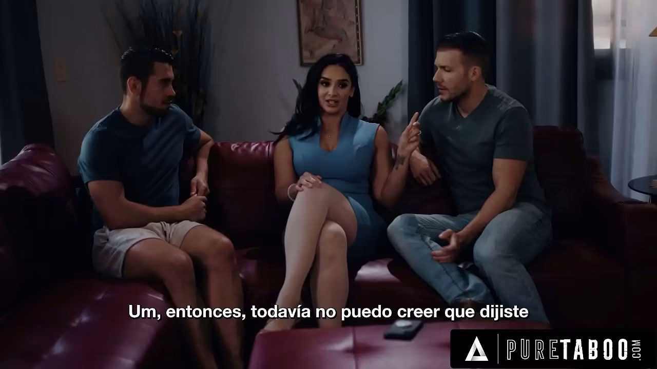 PURE TABOO 继母 Sheena Ryder Surrenders To Stepsons DP Threesome Request - SPANISH SUBTITLES