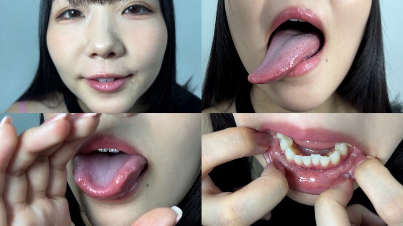NKO-700002 Long tongue! A look inside Misuzu-chan's mouth.